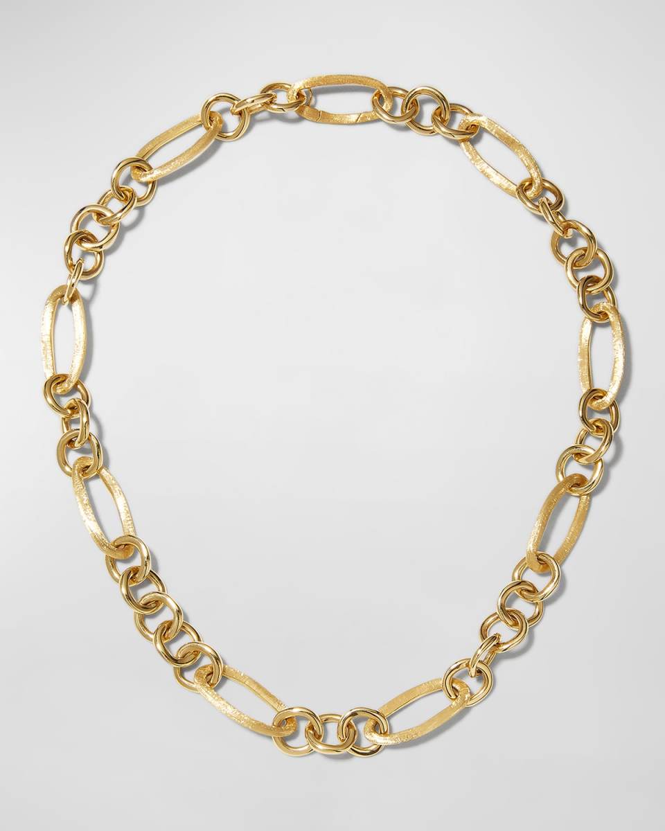 Jaipur Link 18K Yellow Gold Mixed Link Necklace